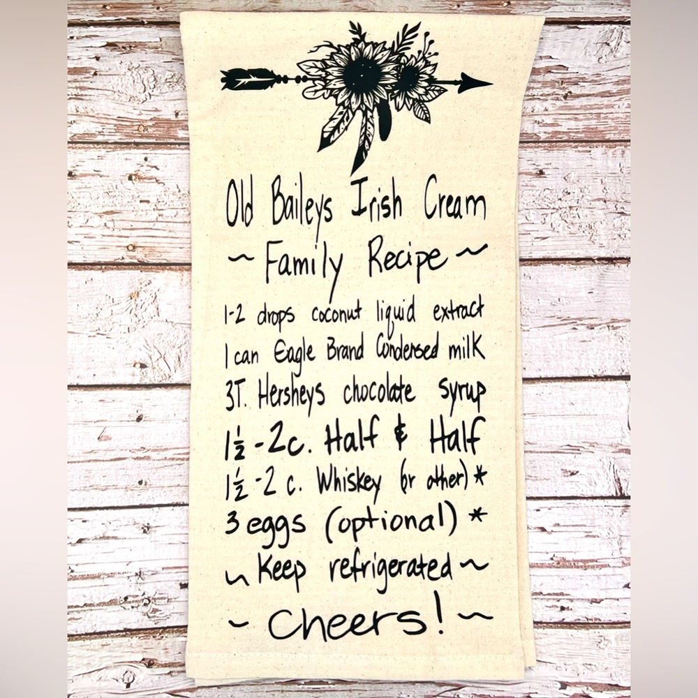 Custom Recipe Kitchen Towels